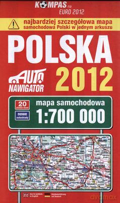 Polska 2012 Mapa Samochodowa 1:700 000 [KSIĄŻKA]