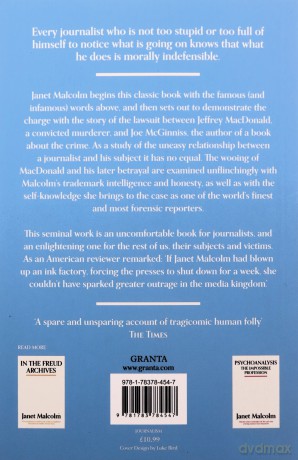 The Journalist And The Murderer - Janet Malcolm [KSIĄŻKA]