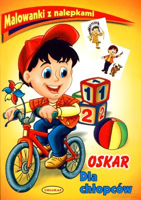Malowanki Z Nalepkami Dla Chłopców Oskar [KSIĄŻKA]