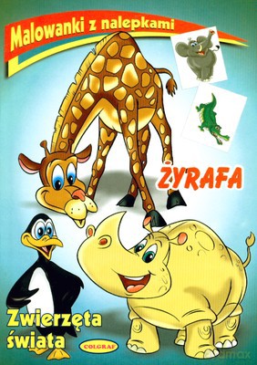 Malowanki Z Nalepkami Zwierzęta Świata Żyrafa [KSIĄŻKA]