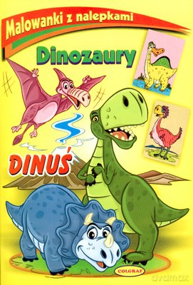 Dinozaury Dinuś Malowanki Z Nalepkami [KSIĄŻKA]