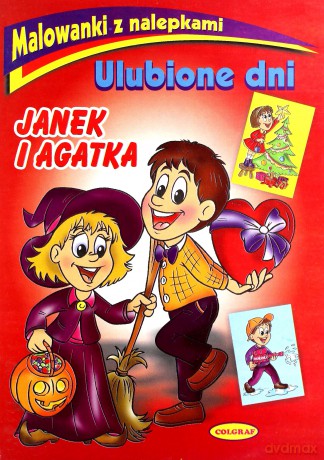 Ulubione Dni Janek I Agatka Malowanki Z Nalepkami [KSIĄŻKA]