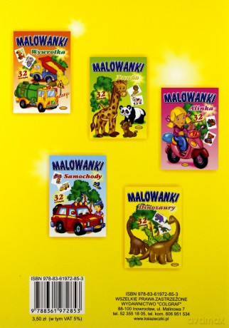 Malowanki Dinozaury [KSIĄŻKA]