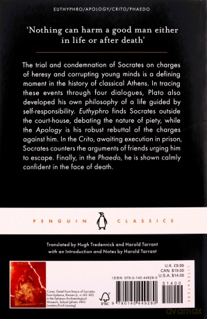 The Last Days of Socrates Penguin Classics - Plato [KSIĄŻKA]
