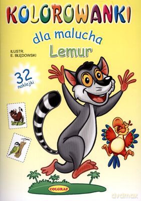 Lemur Kolorowanki Dla Malucha - E.Błędowski [KSIĄŻKA]