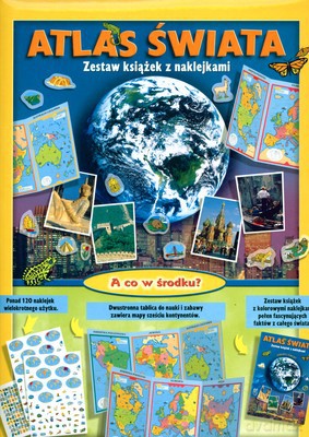 Atlas Świata Zestaw Książek Z Naklejkami [KSIĄŻKA]