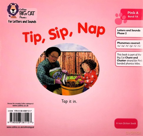 Tip, Sip, Nap: Band 01A/Pink A Collins Big Cat Phonics for Letters and Sounds - Fiona Undrill [KSIĄŻKA]