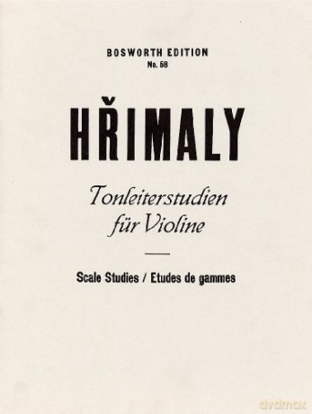 Tonleiterstudien Für Violine: Scale Studies for Violin - Johann Hrimaly [KSIĄŻKA]