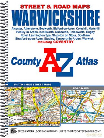 Warwickshire County Atlas - Geographers' A-Z Map Co Ltd [KSIĄŻKA]