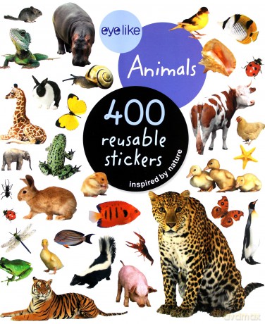 Workman Publishing Eyelike Animals 400 Reusable Stickers [KSIĄŻKA]