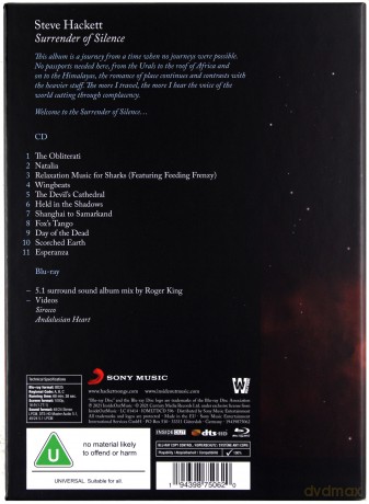 Steve Hackett: Surrender of Silence (Limited) [Blu-Ray]+[CD]