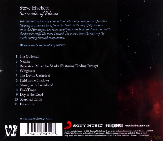 Steve Hackett: Surrender of Silence [CD]