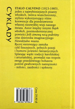 Rycerz Nieistniejący (twarda) - Italo Calvino [KSIĄŻKA]