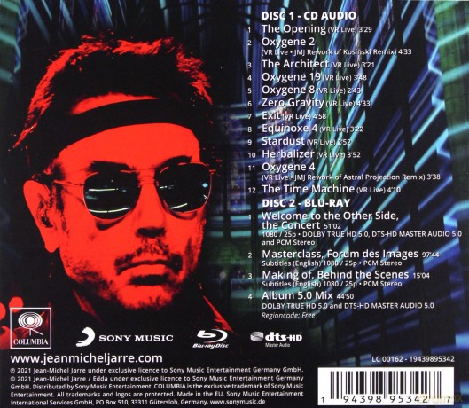 Jean-Michel Jarre: Welcome To The Other Side [CD]+[Blu-Ray]