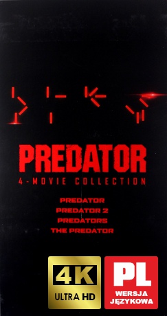 Predator 1-4 Kolekcja [BOX] [4xBlu-Ray 4K]+[4xBlu-Ray]