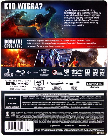 Godzilla vs. Kong (steelbook) [Blu-Ray 4K]+[Blu-Ray]