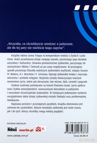 Żydzi Naród Historia Religia - Leo Trepp [KSIĄŻKA]