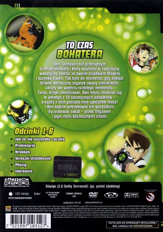 Ben 10 odcinki 1-6 [DVD]