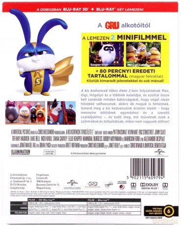 Sekretne życie zwierzaków domowych 2 (steelbook) [Blu-Ray 3D]+[Blu-Ray]