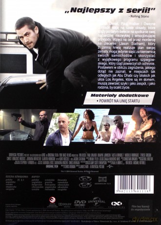 Szybcy i wściekli 7 + T-shirt [DVD]+[GADŻET]