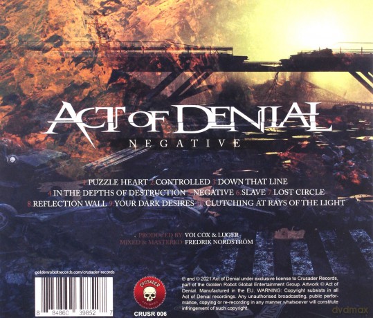 Act Of Denial: Negative [CD]