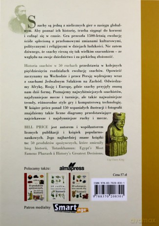 Historia szachów w 50 ruchach - Bill Price [KSIĄŻKA]