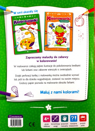 Kolorowanki malucha [KSIĄŻKA]