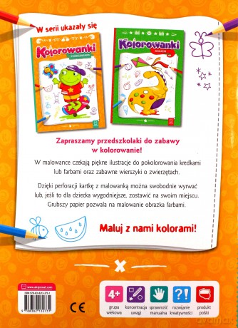 Kolorowanki przedszkolaka [KSIĄŻKA]
