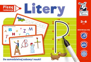 Litery. Piszę i zmazuję. Kapitan Nauka - Ewa Norman, Hubert Bobrowski [KSIĄŻKA]