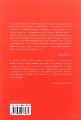 Profilowanie psychologiczne nieznanych sprawców - Urszula Cur [KSIĄŻKA]