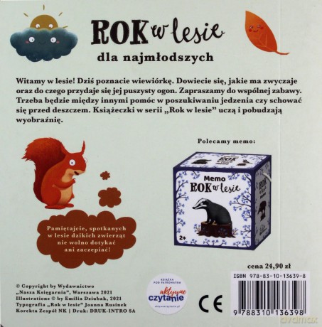 Rok w lesie. Wiewiórka - Emilia Dziubak, Katarzyna Piętka [KSIĄŻKA]