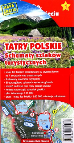 Tatry Polskie. Schematy szlaków turystycznych