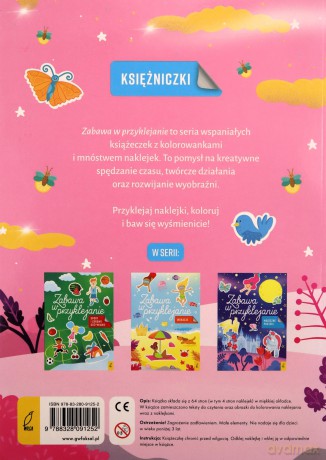 Zabawa w przyklejanie. Księżniczki [KSIĄŻKA]