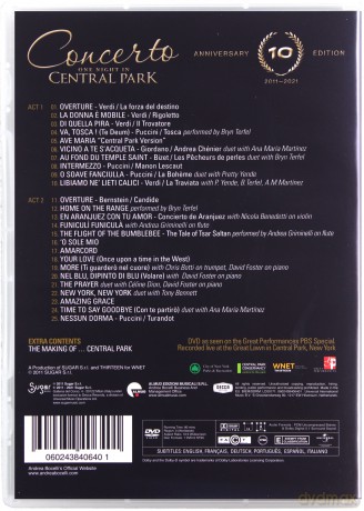 Andrea Bocelli: Concerto: One Night In Central Park 10th Anniversary [DVD]