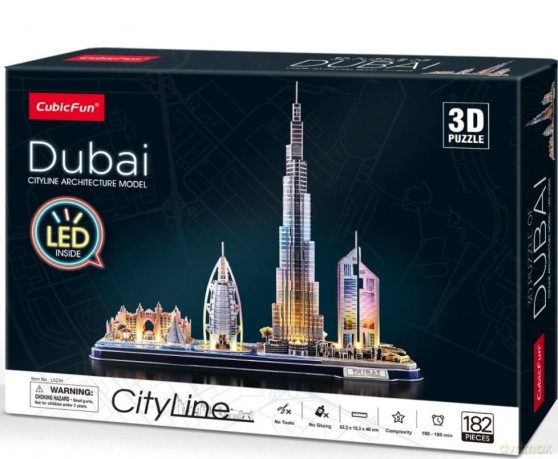 CUBIC FUN Puzzle 3D LED Dubaj [PUZZLE]