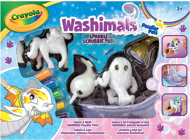 Figurki baśniowe zwierzątka do kolorowania Washimals