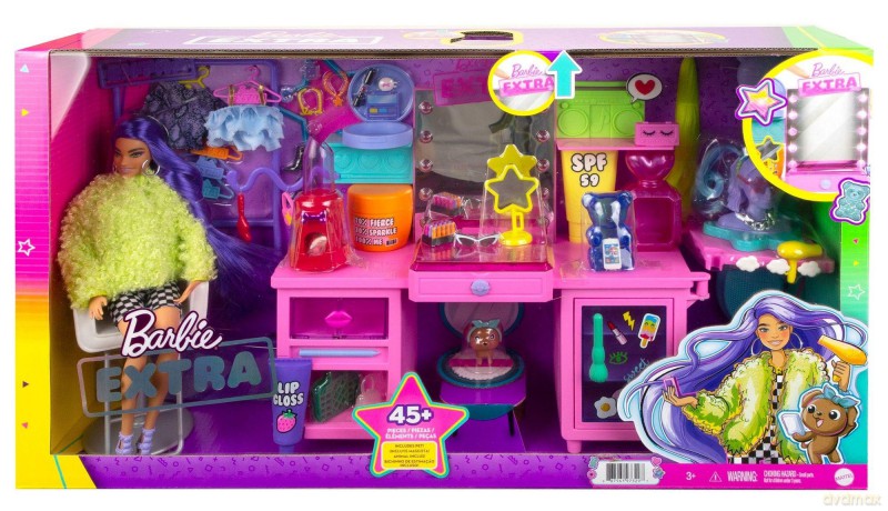 Lalka Barbie Extra Toaletka Zestaw