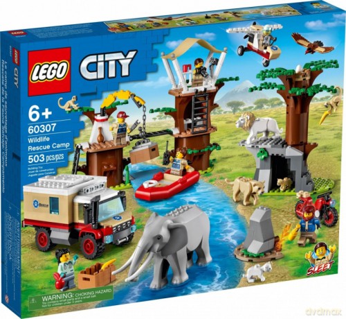 LEGO City Obóz ratowników dzikich zwierząt (60307) [KLOCKI]
