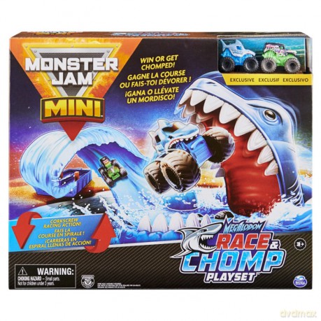 Tor Monster Jam Minis Zestaw wyścigowy z rekinem