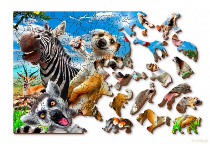 WOODEN CITY Puzzle 3D drewniane Witamy w Afryce Welcome to Africa S [PUZZLE]