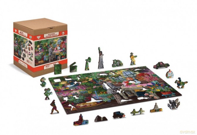 WOODEN CITY Puzzle drewniane 3D Kwiaciarnia The Florists L [PUZZLE]