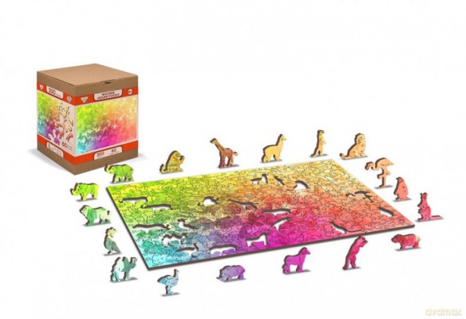 WOODEN CITY Puzzle drewniane 3D Motyle gradient Butterfly dreams L [PUZZLE]