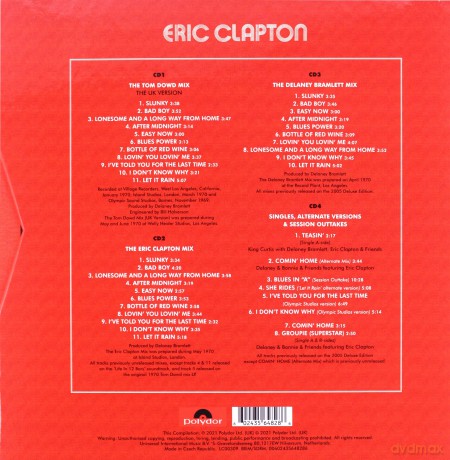 Eric Clapton: Eric Clapton (Anniversay Deluxe Limited Edition) [4CD]