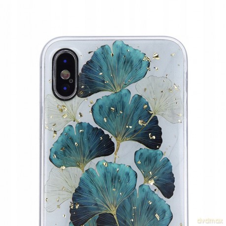 Nakładka Gold Glam do iPhone XR listki