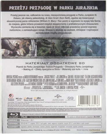 Park Jurajski 3 (Platinum Collection) [Blu-Ray]