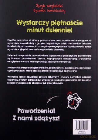 100 dni do egzaminu ósmoklasisty. Gotowy plan nauki języka angielskiego - Marta Fihel, Katarzyna Kanczurska [KSIĄŻKA]