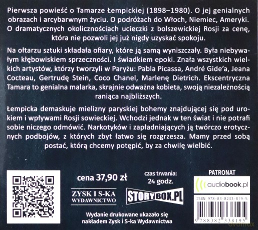 Ja, Tamara. Powieść o Tamarze Łempickiej - Grzegorz Musiał [AUDIOBOOK]