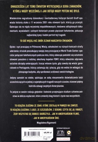 Jedyny samolot na niebie. Historia mówiona zamachów z 11 września - Garrett M. Graff [KSIĄŻKA]