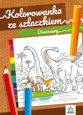 Kolorowanka ze szlaczkiem. Dinozaury - Natalia Logvanova [KSIĄŻKA]