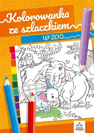 Kolorowanka ze szlaczkiem. W ZOO - Natalia Logvanova [KSIĄŻKA]